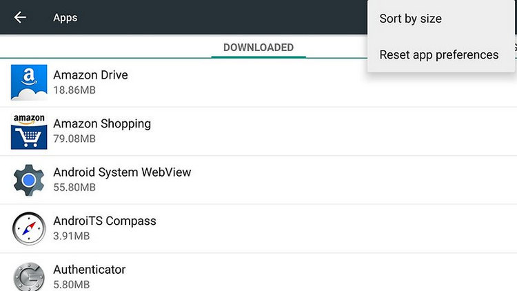 delete unused app on android