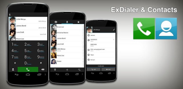 exdiaeler contacts app for android