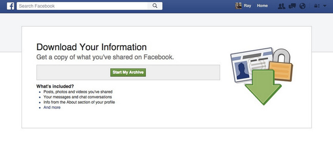 facebook download data 2