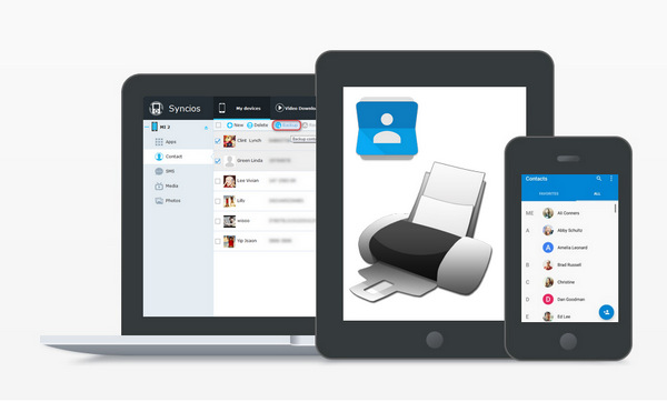 print android contacts