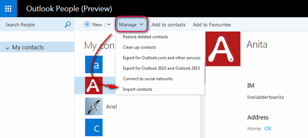 import contact to outlook 1456284473786