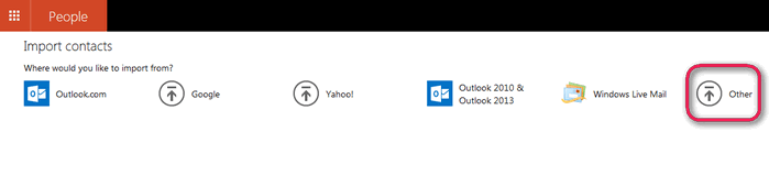upload contacts