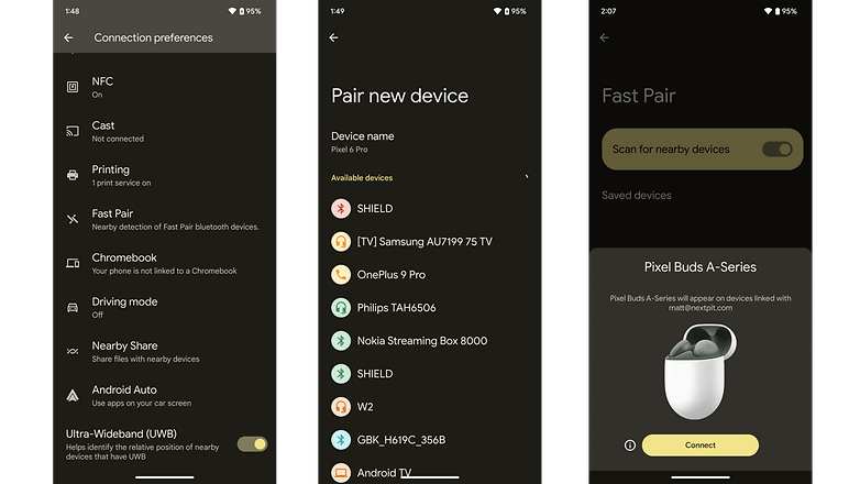 Screenshot von Android 14 DP1