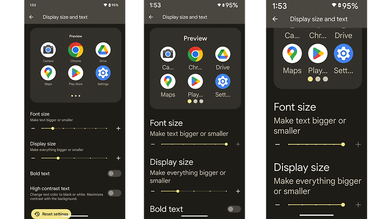 Screenshot von Android 14 DP1