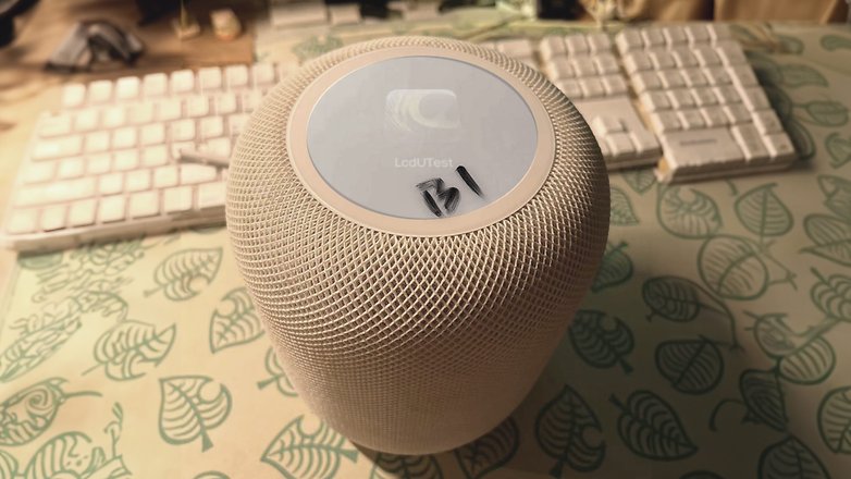 Leaked image of the Apple HomePod 3rd generation on the table