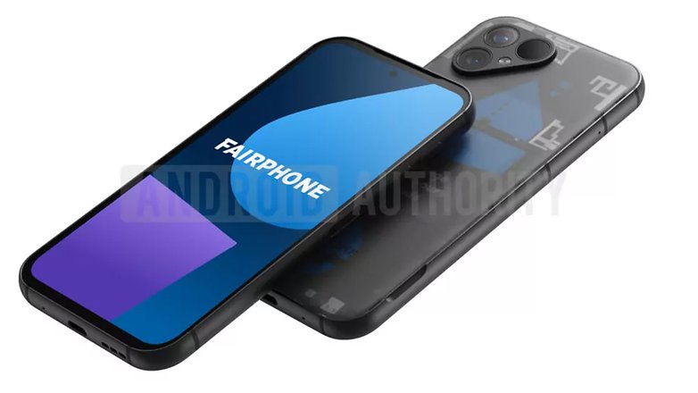 Fairphone 5 leaked image showing the front and back