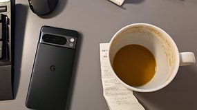 Google Pixel 8 Pro lies on the desk