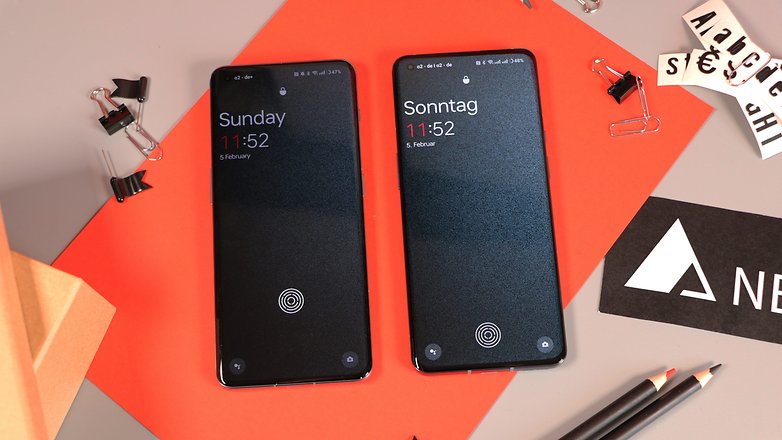 The fingerprint reader on the OnePlus 11 5G (left) is placed higher than the one on the OnePlus 9 Pro