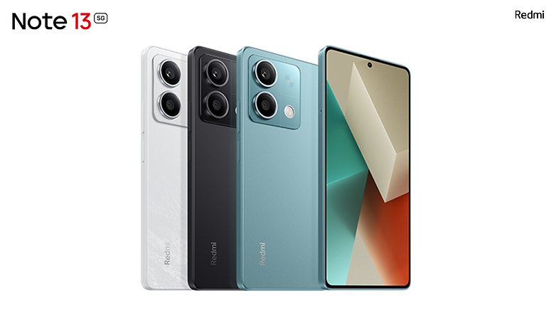 Redmi Note 13 press picture in three colors