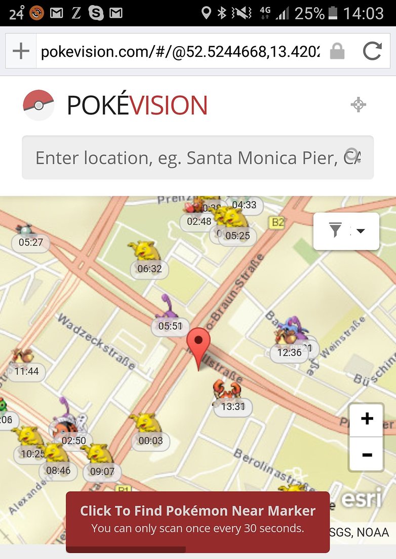 ANDROIDPIT pokemon go detector scanner pokevision