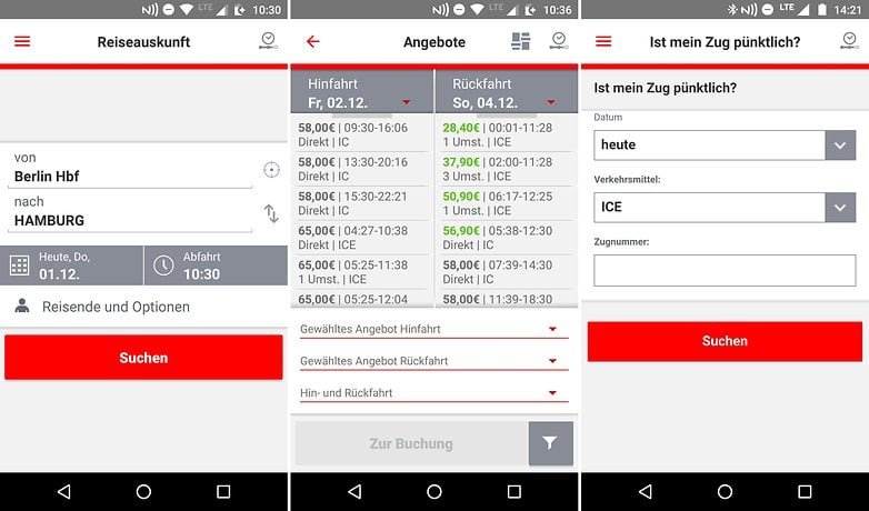 AndroidPIT reise apps db navigator
