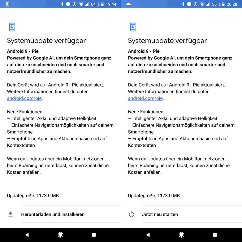 android 9 pie update