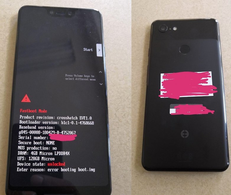 Pixel 3 xl leak