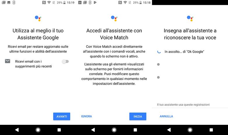 google assistant first setup