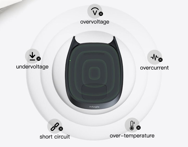 mongDa wireless charger safety
