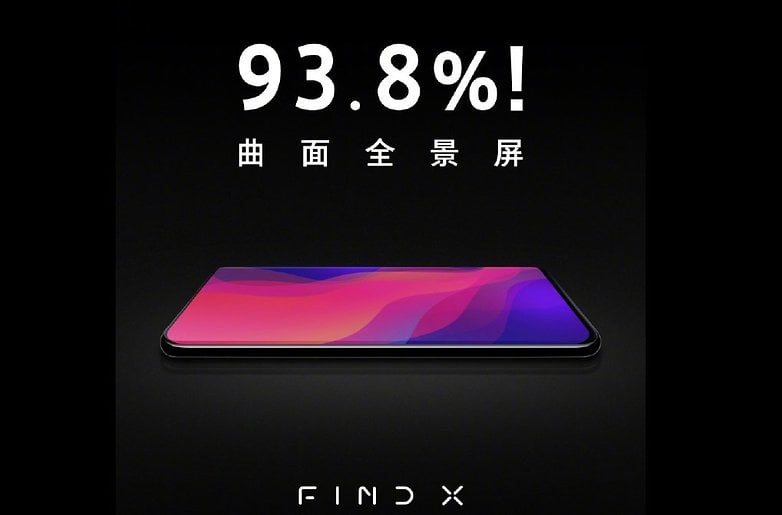 oppo find x screen to body