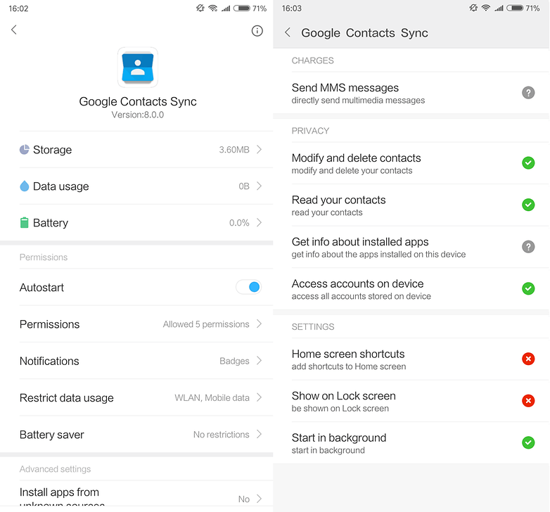 xiaomi contacts sync