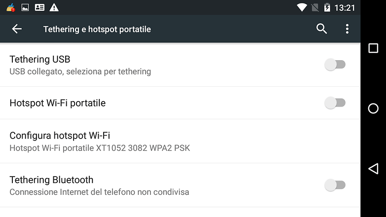 android tethering usb