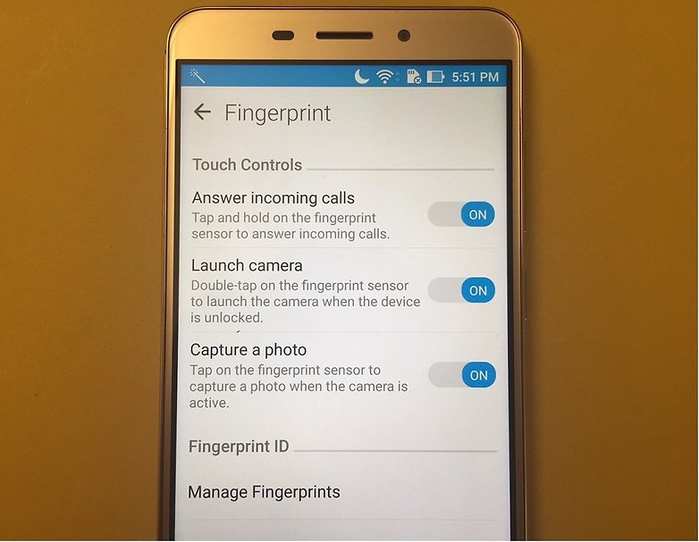 Otisk prstu ZenFone 3