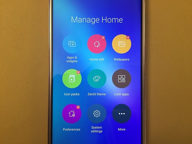 ZenFone 3 Manage Homescreen
