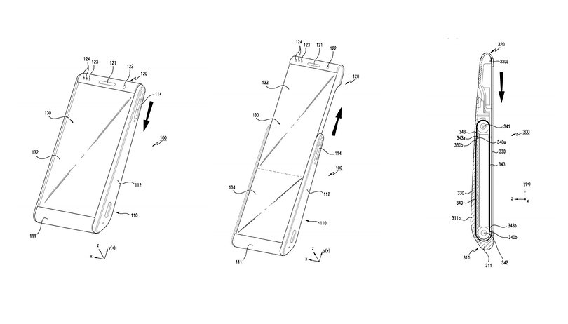 samsung rolling sidplay patent