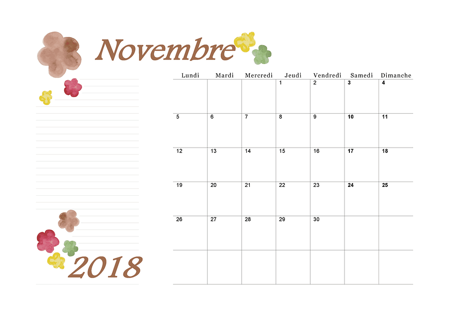 1514390266 11 calendrier novembre 2018 paysage design aquarelle