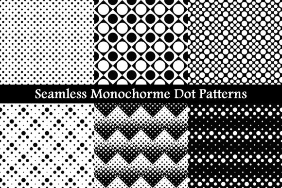 6 Free Seamless Monochrome Dot Patterns Graphics 5166145 1 1 580x387