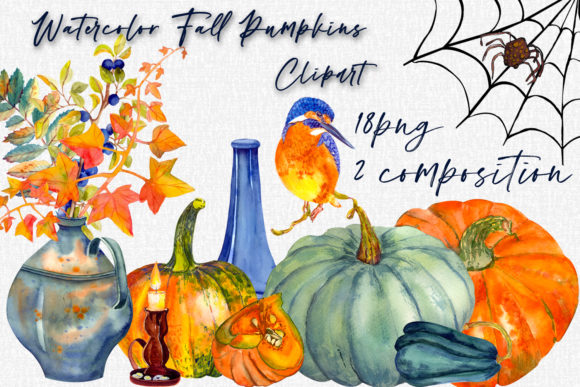 Autumn Halloween Pumpkins Graphics 5110431 1 1 580x387