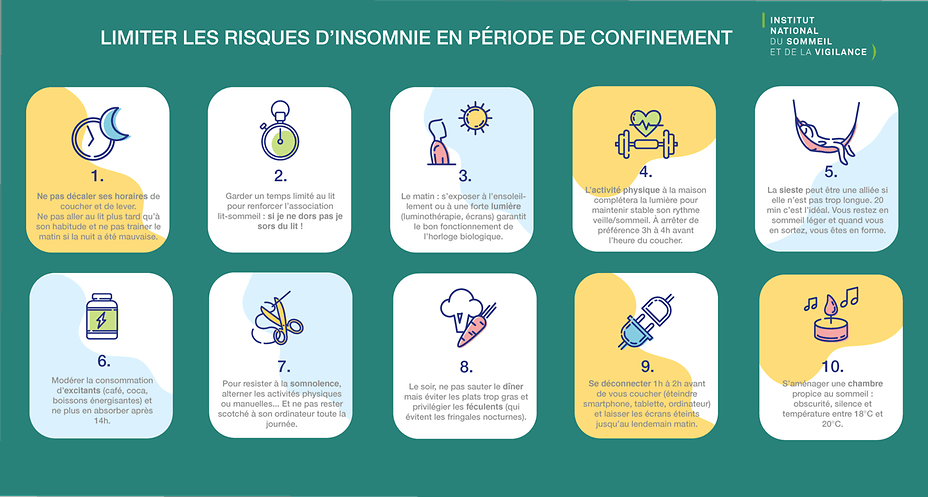 INSV 10 recommandations pour lutter contre linsomnie en situation de confinement