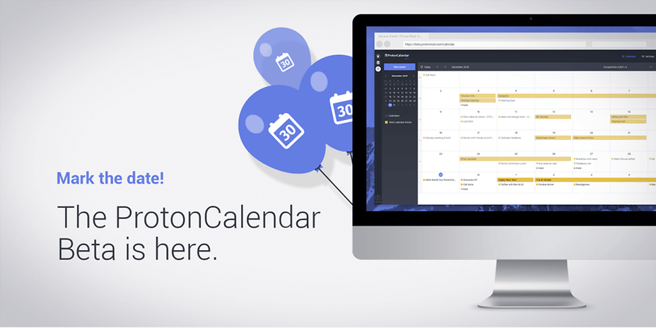 ProtonMail ProtonCalendar Beta Blog correct 1024x512