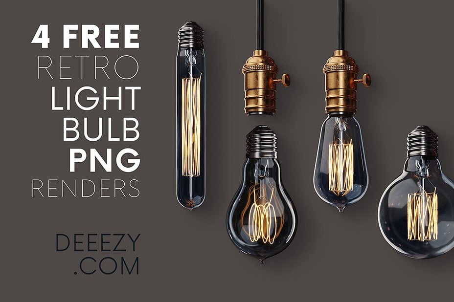 Retro Light Bulbs Graphics Deeezy 2