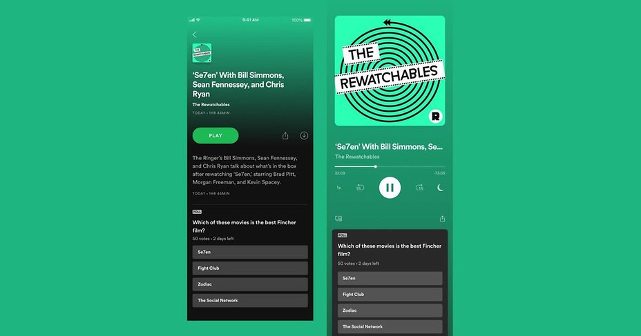 Spotify podcasts votes