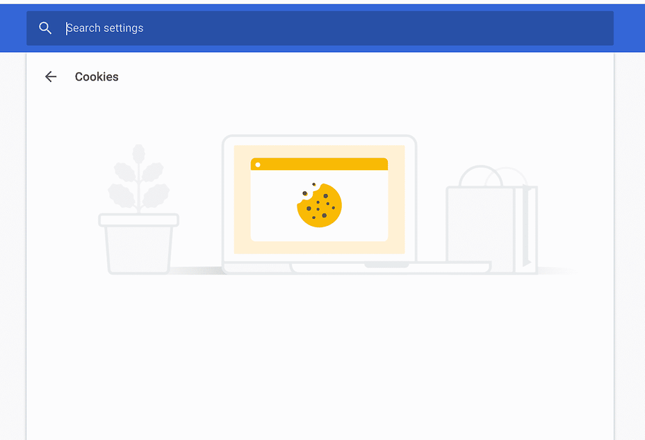 chrome cookies page