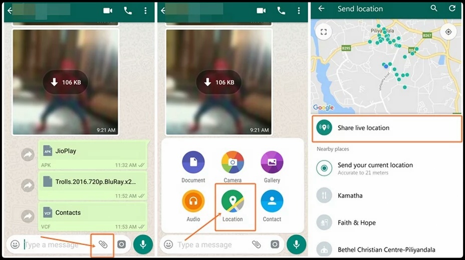 whatsapp live location android 01