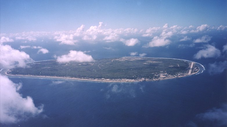 Luftaufnahme von Nauru