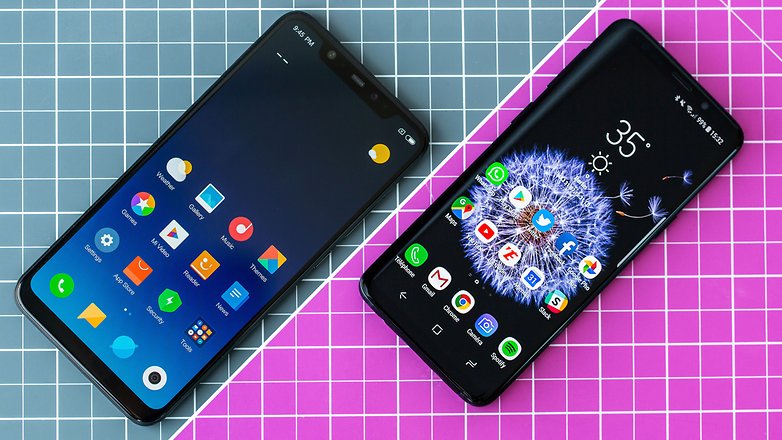 AndroidPIT galaxy s9p vs xiaomi mi 8