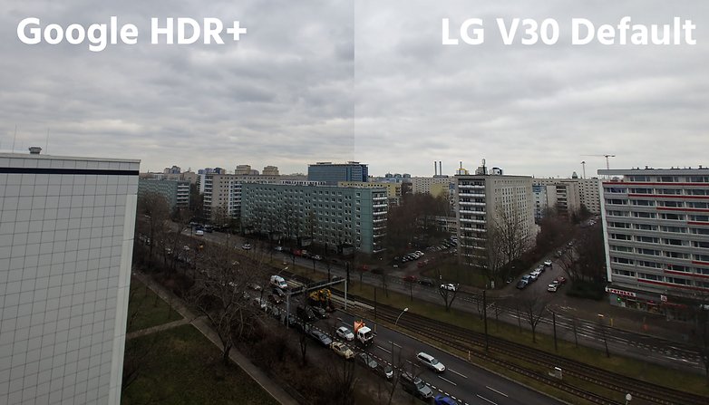 AndroidPIT lg v30 default app vs hdr plus2