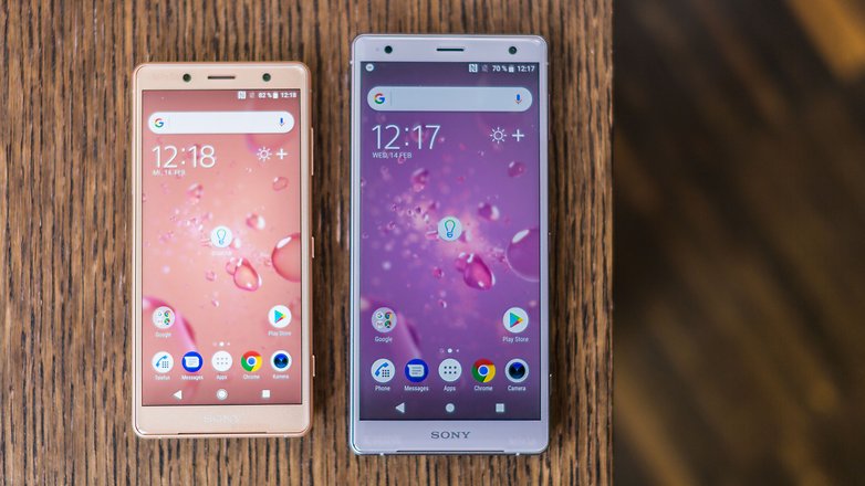 AndroidPIT sony xperia xz2 vs xz2 compact front u5d