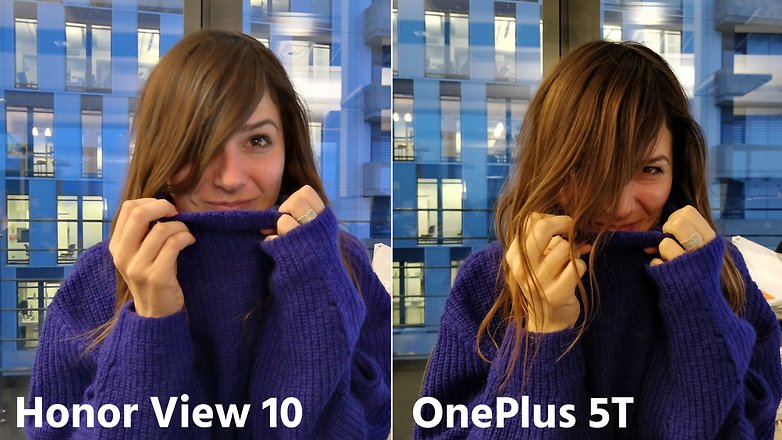 AndroidPIT oneplus 5t vs honor view 10 portrait low light