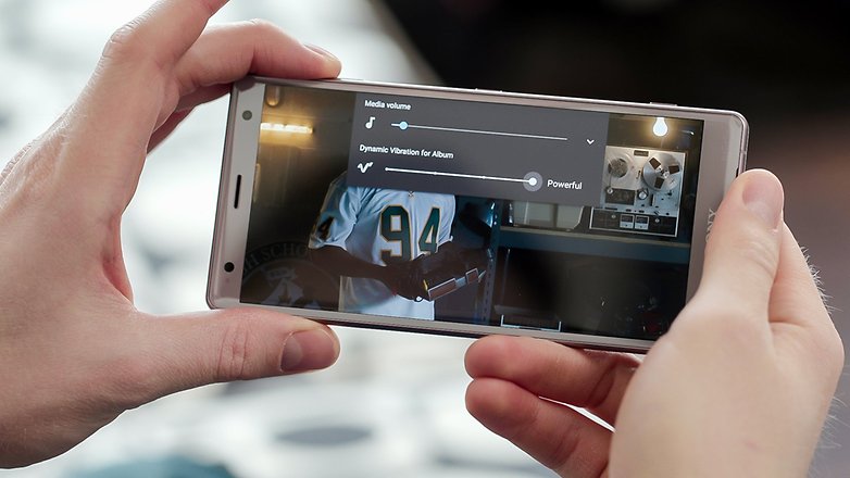 AndroidPIT sony xperia xz2 Dynamik vibration edit hv4