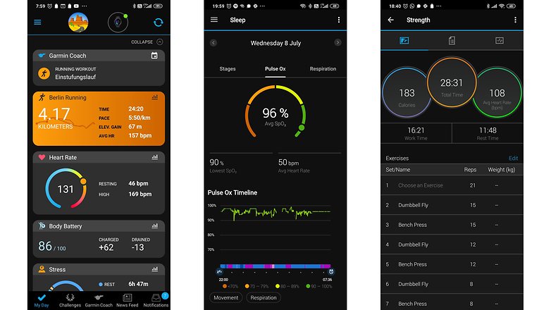 NextPit garmin venu measurements2