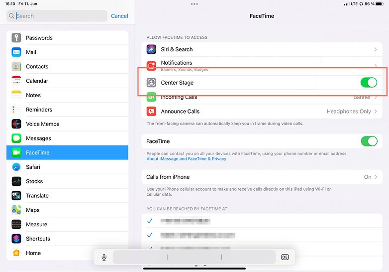 Tangkapan skrin peringkat tengah NextPit Apple iPad Pro 2021