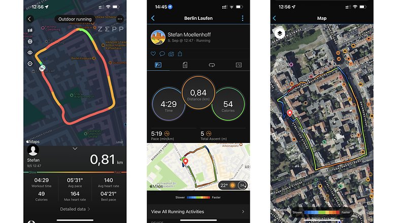 Amazfit GTR 4 Screenshots GPS-Tracking