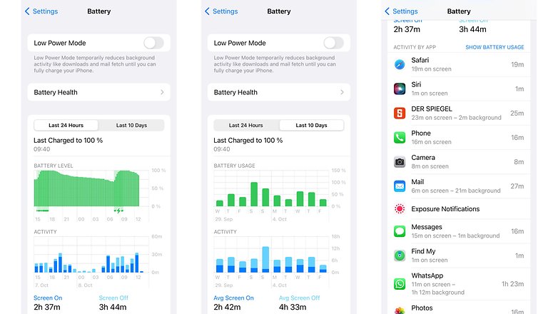 Apple iPhone 13 Pro Battery interface