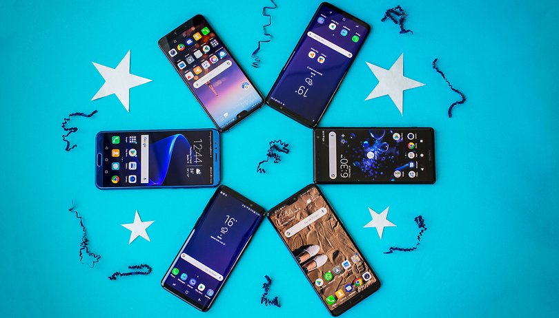best smartphones 2018 front