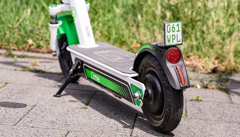 AndroidPIT e scooter rental steffen license plate