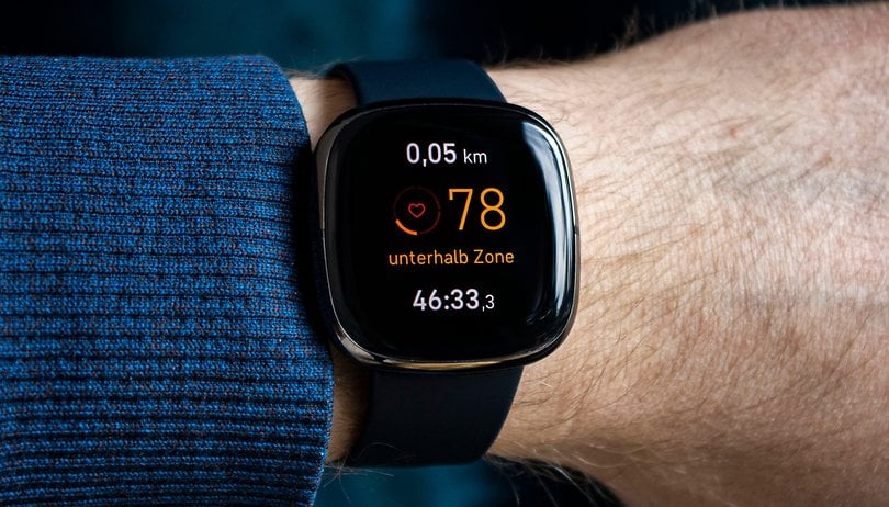 NextPit fitbit sense front heart rate