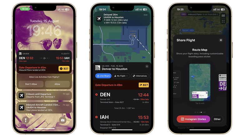 Flighty-App für iOS – Screenshots