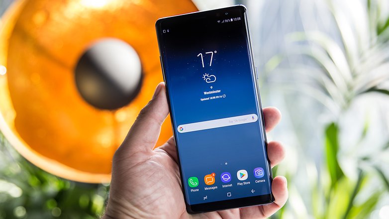galaxy note 8 front