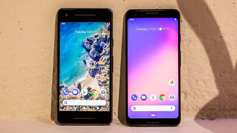 AndroidPIT google pixel 3 pixel 2 front